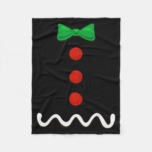 Gingerbread Man Christmas Costume  Fleece Blanket