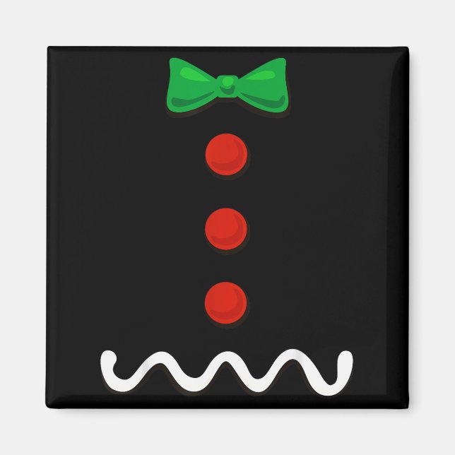 Gingerbread Man Christmas Costume  Magnet (Front)