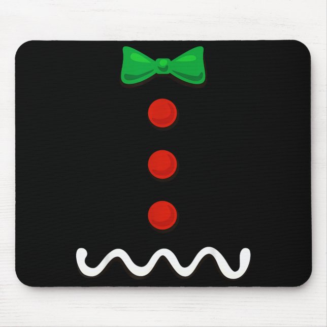 Gingerbread Man Christmas Costume  Mouse Mat (Front)
