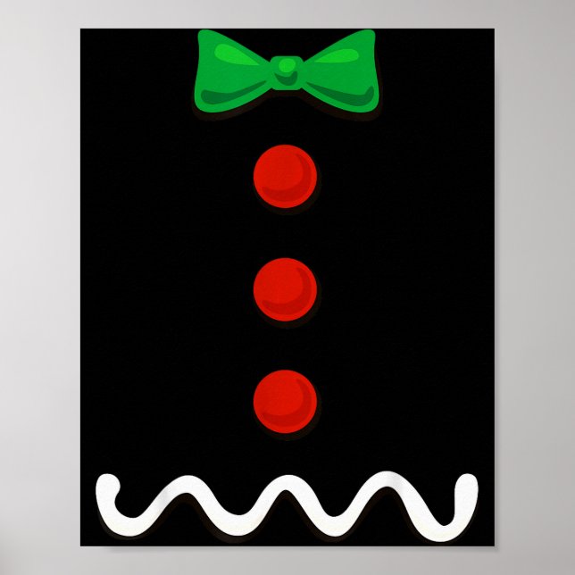 Gingerbread Man Christmas Costume  Poster (Front)