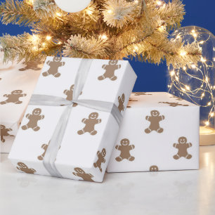 Gingerbread Man Christmas Holiday  Wrapping Paper