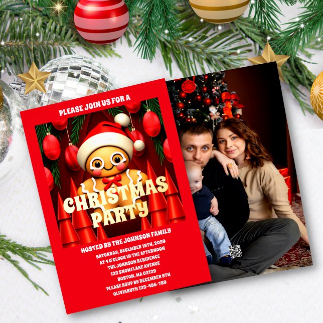 Gingerbread Man Christmas Party Photo (Creator Uploaded)