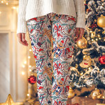 Gingerbread Man Christmas Pattern Leggings<br><div class="desc">Get into the holiday spirit with these adorable gingerbread men leggings! Featuring a festive pattern of gingerbread cookies, candy canes, and sprinkles, these leggings are sure to bring a smile to your face. Made from soft, stretchy fabric, they're perfect for cosying up by the fire or spreading holiday cheer wherever...</div>