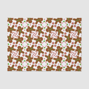 Gingerbread man Christmas personalizable Tissue Paper