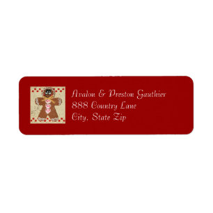 Gingerbread Man Christmas Return Address Labels