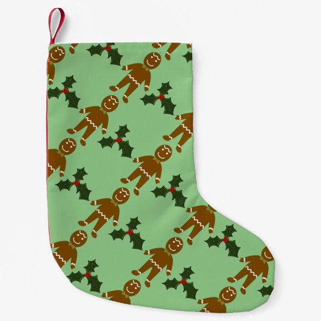 Gingerbread Man Christmas Stocking (Front)
