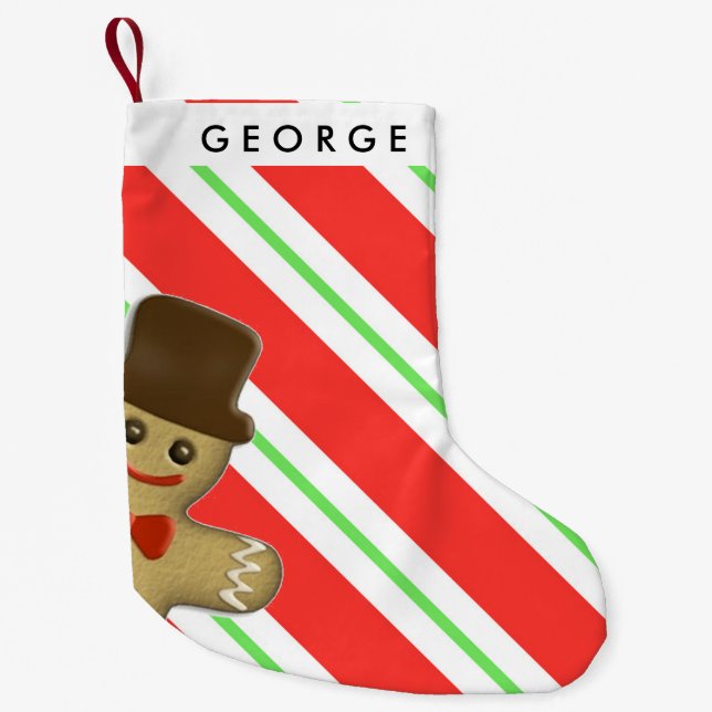 Gingerbread Man Christmas Stocking (Front)