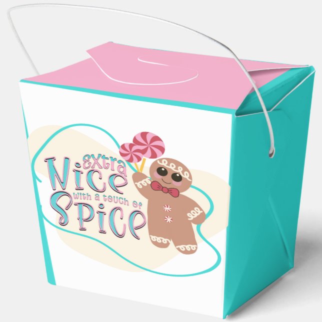 Gingerbread Man Christmas Treat Box (Back)