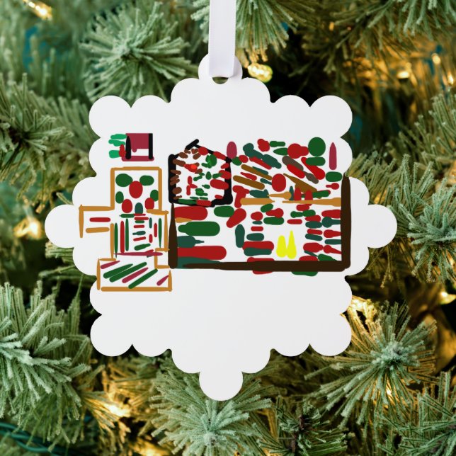 Gingerbread Man Christmassy Tree Decoration Card (Insitu (Tree))