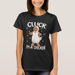 Gingerbread Man Cookie Chicken Christmas Funny T-Shirt