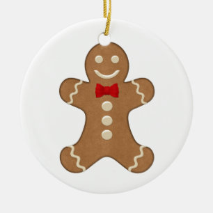 Gingerbread Man Cookie Christmas Holiday Ornament