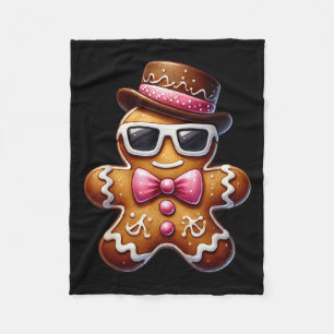 Gingerbread Man Cookie Christmas Nk Coquette Xmas  Fleece Blanket