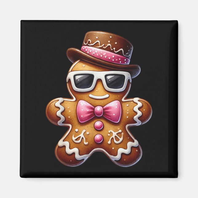 Gingerbread Man Cookie Christmas Nk Coquette Xmas  Magnet (Front)