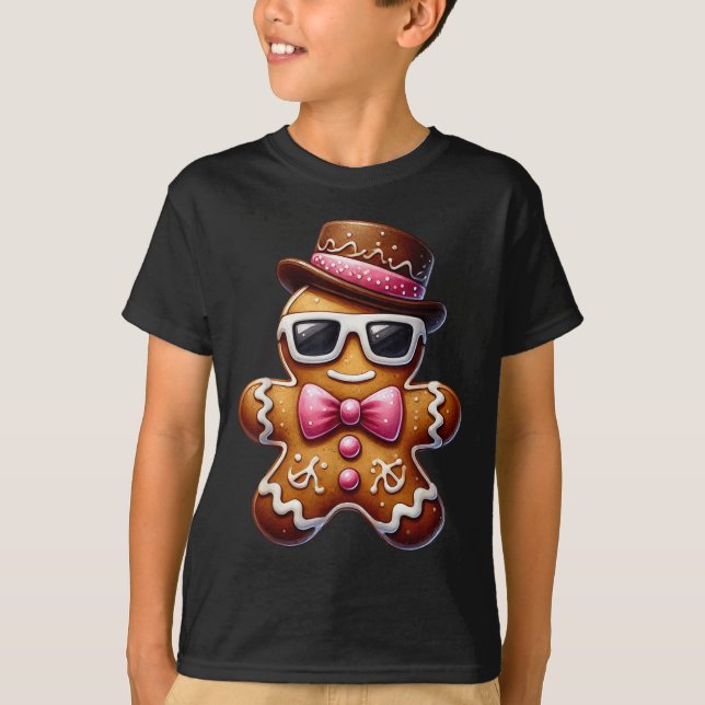 Gingerbread Man Cookie Christmas Nk Coquette Xmas  T-Shirt (Front)