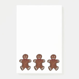 Gingerbread Man Cookie Christmas Post-Its Post-it Notes