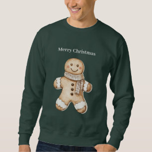 Gingerbread Man Cookie Christmas Sweatshirt