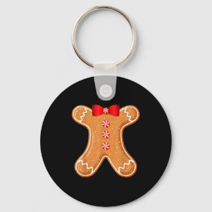 Gingerbread Man Cookie Costume Adult Kids Men Wome Key Ring