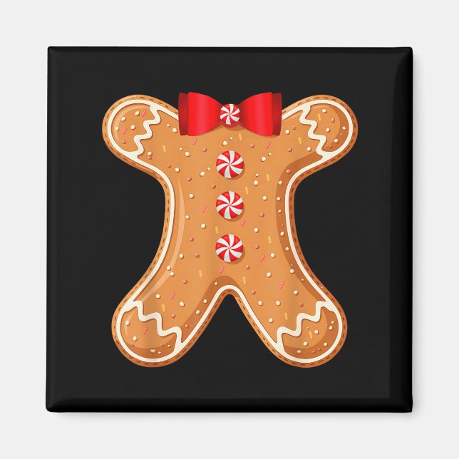 Gingerbread Man Cookie Costume Adult Kids Men Wome Magnet (Front)