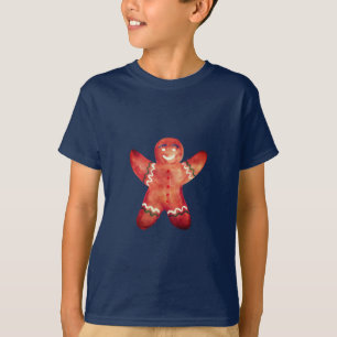 Gingerbread Man Cookie Drawing T-shirt