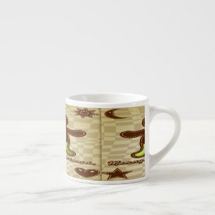 Gingerbread man cookie espresso cup