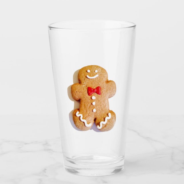Gingerbread Man Cookie Holiday 4Stella Glass (Front)