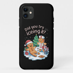 Gingerbread Man Cookie Ugly Sweater Oh Snap Xmas iPhone 11 Case