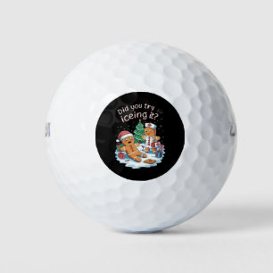 Gingerbread Man Cookie Ugly Sweater Oh Snap Xmas Golf Balls