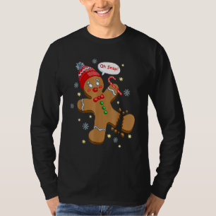 Gingerbread Man Cookie X Mas Oh Snap Cute Christma T-Shirt