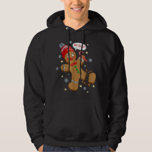 Gingerbread Man Cookie X Mas Oh Snap Funny Cute Ch Hoodie