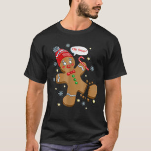 Gingerbread Man Cookie X-Mas Oh Snap Funny Cute Ch T-Shirt