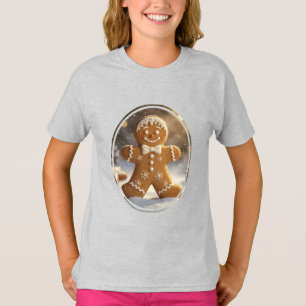Gingerbread Man Cookies Whimsical Christmas T-Shirt