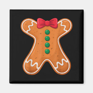 Gingerbread Man Costume Funny For Halloween Christ Magnet