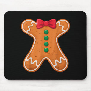Gingerbread Man Costume Funny For Halloween Christ Mouse Mat
