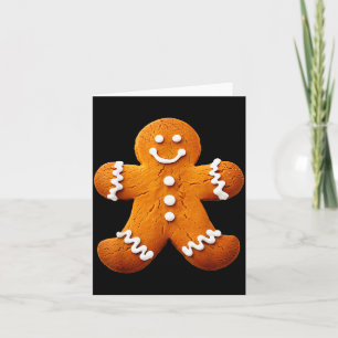 Gingerbread Man Costume Funny Halloween Christmas  Card