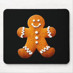 Gingerbread Man Costume Funny Halloween Christmas Mouse Mat