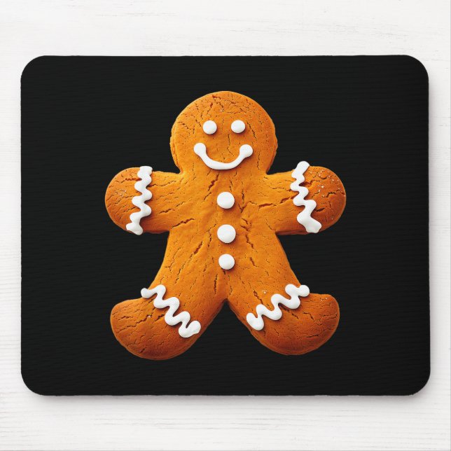 Gingerbread Man Costume Funny Halloween Christmas  Mouse Mat (Front)