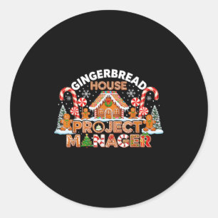 Gingerbread Man Costume, Gingerbread House Project Classic Round Sticker