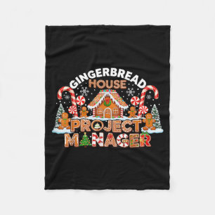 Gingerbread Man Costume, Gingerbread House Project Fleece Blanket