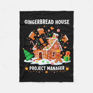 Gingerbread Man Costume, Gingerbread House Project Fleece Blanket