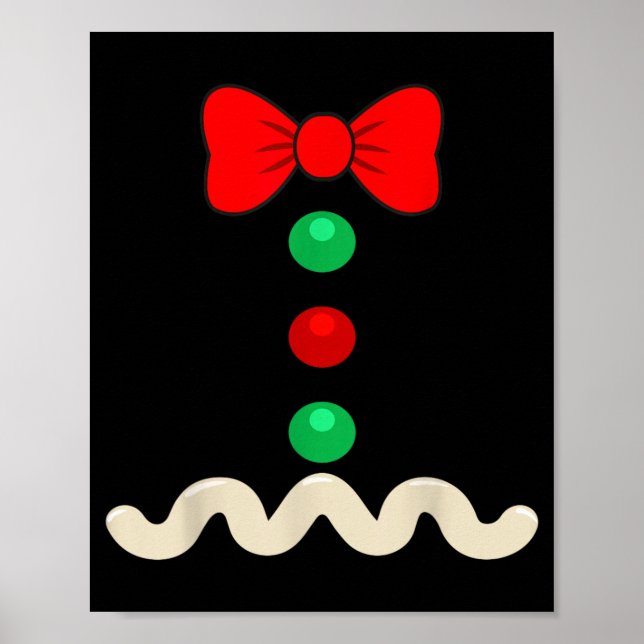 Gingerbread Man Costume Halloween Christmas Poster (Front)