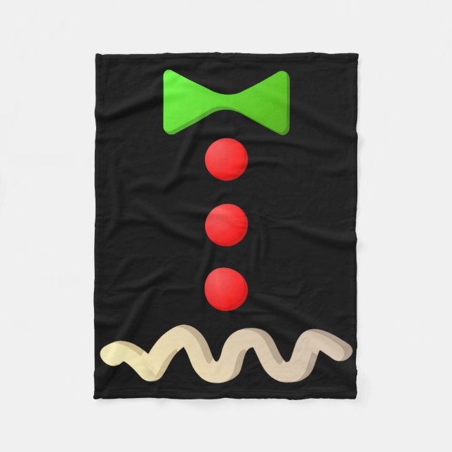 Gingerbread Man Costume Halloween Costume  Fleece Blanket (Front)