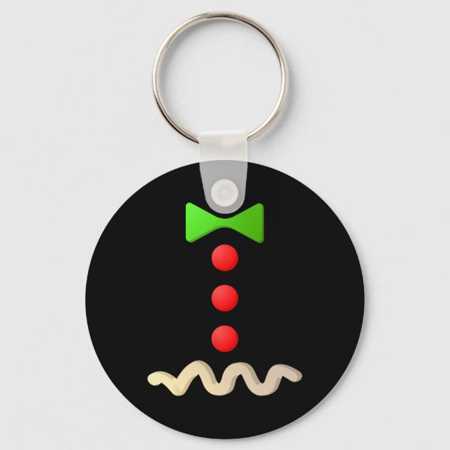 Gingerbread Man Costume  Halloween Costume   Key Ring (Front)