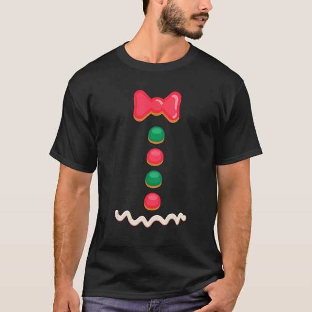Gingerbread Man Costume Halloween T-Shirt (Front)