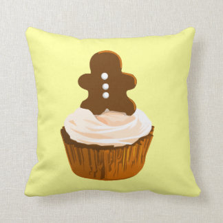 Gingerbread man cupcake cushion