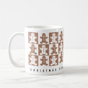 Gingerbread Man Custom Text Coffee Mug