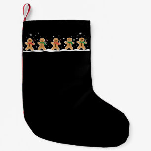 Gingerbread Man Cute Christmas Holiday Baker Small Christmas Stocking
