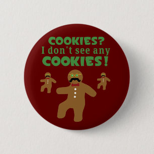 Gingerbread Man Disguise 6 Cm Round Badge