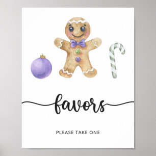 Gingerbread man \  Favours Poster