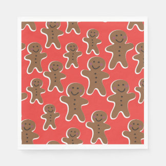 GINGERBREAD MAN GATHERING PAPER NAPKINS