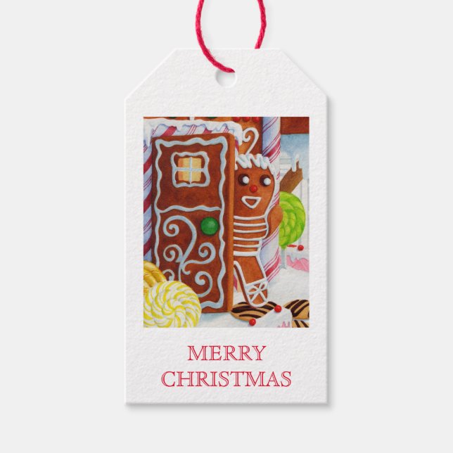 GINGERBREAD MAN Gift Tags (Front)